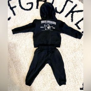 24 month toddler True Religion sweatshirt, sweatpants, combo set.